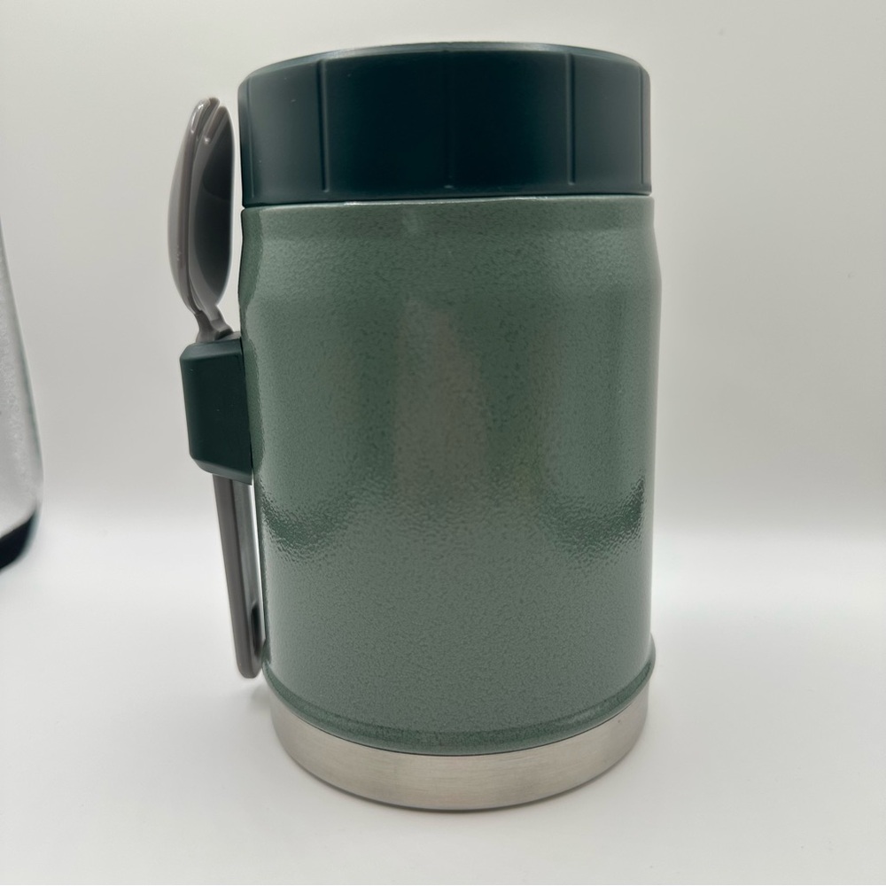 Stanley Classic Legendary Food Jar 14oz Green Thermos Spork New - Picture 2 of 7